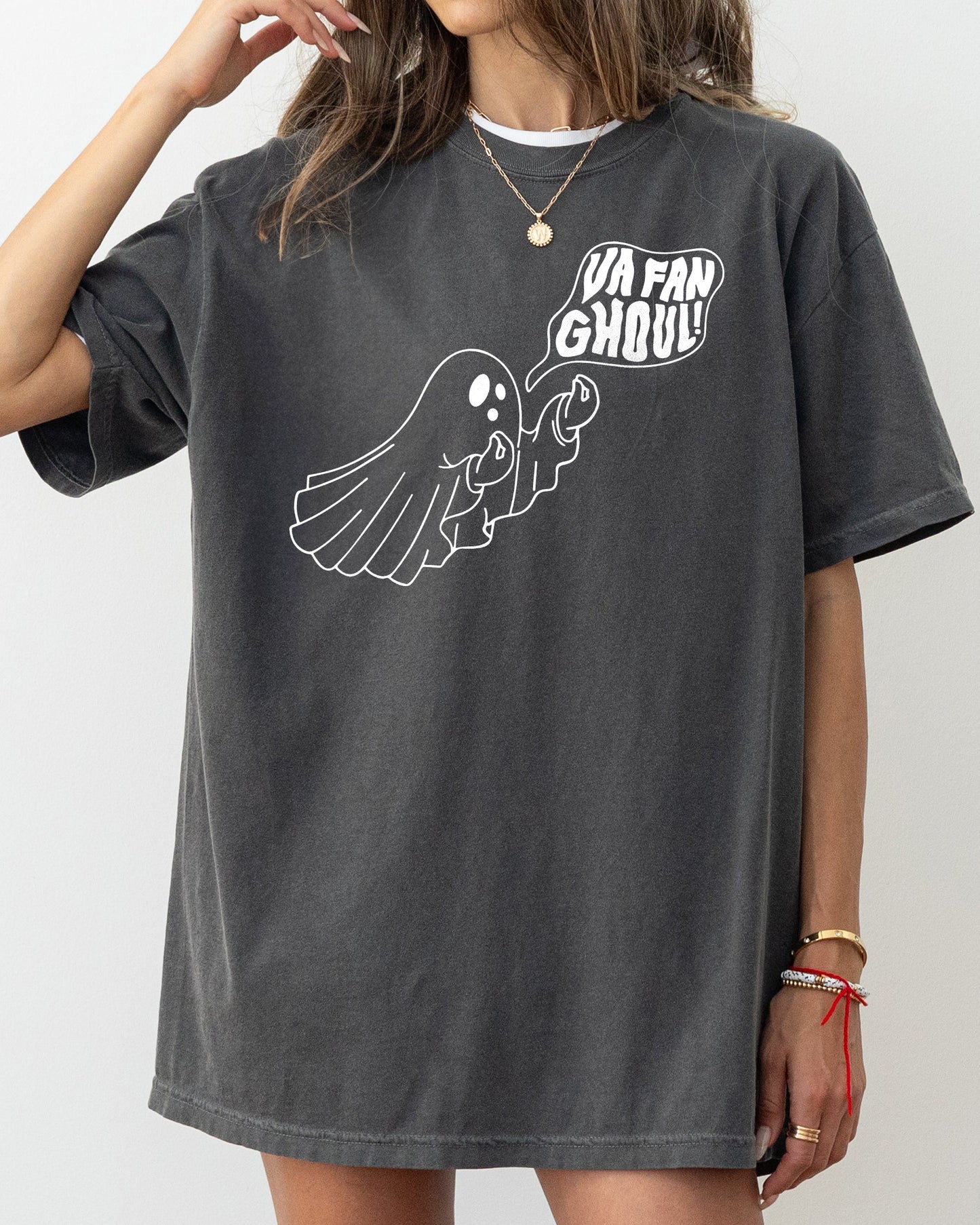 Va Fan Ghoul, Skeleton, Spooky, Ghost, Funny, Witch, Aesthetic, Meme, Halloween, Costume, Tshirt Comfort Colors T-Shirt