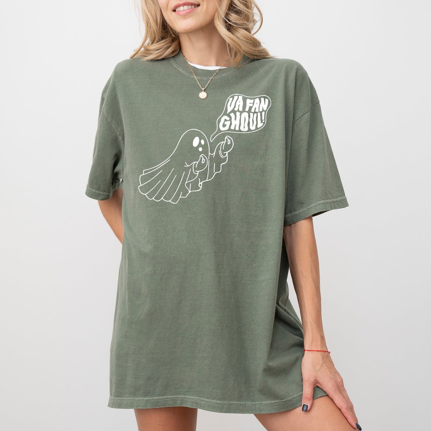 Va Fan Ghoul, Skeleton, Spooky, Ghost, Funny, Witch, Aesthetic, Meme, Halloween, Costume, Tshirt Comfort Colors T-Shirt