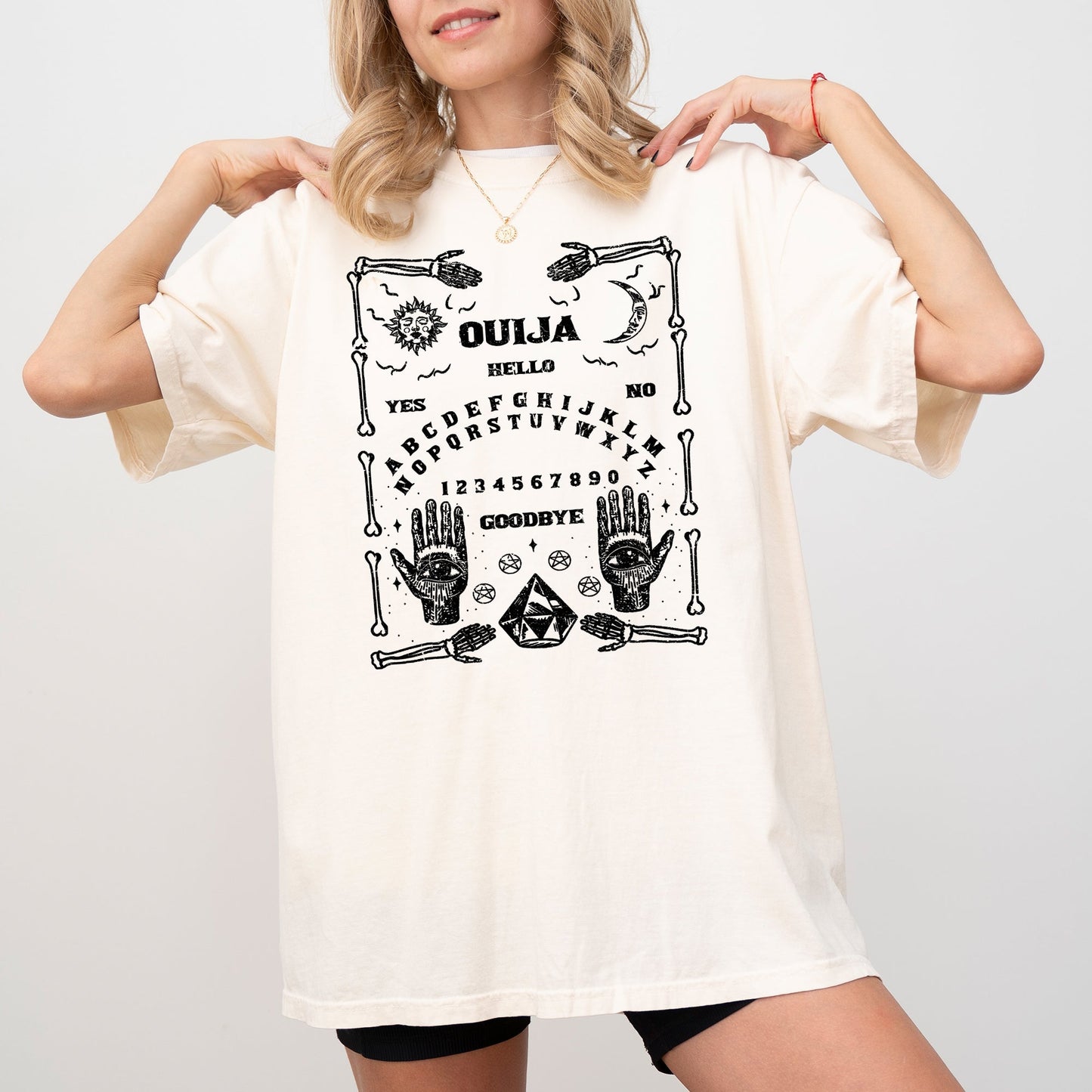 Spirit Board, Skeleton, Spooky, Ghost, Funny, Witch, Aesthetic, Meme, Halloween, Costume, Tshirt Comfort Colors T-Shirt