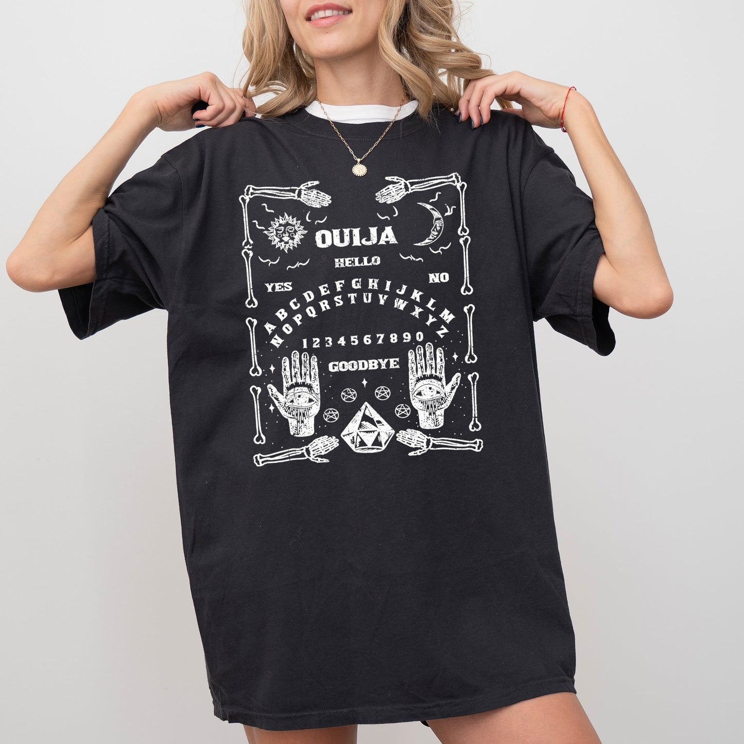 Spirit Board, Skeleton, Spooky, Ghost, Funny, Witch, Aesthetic, Meme, Halloween, Costume, Tshirt Comfort Colors T-Shirt