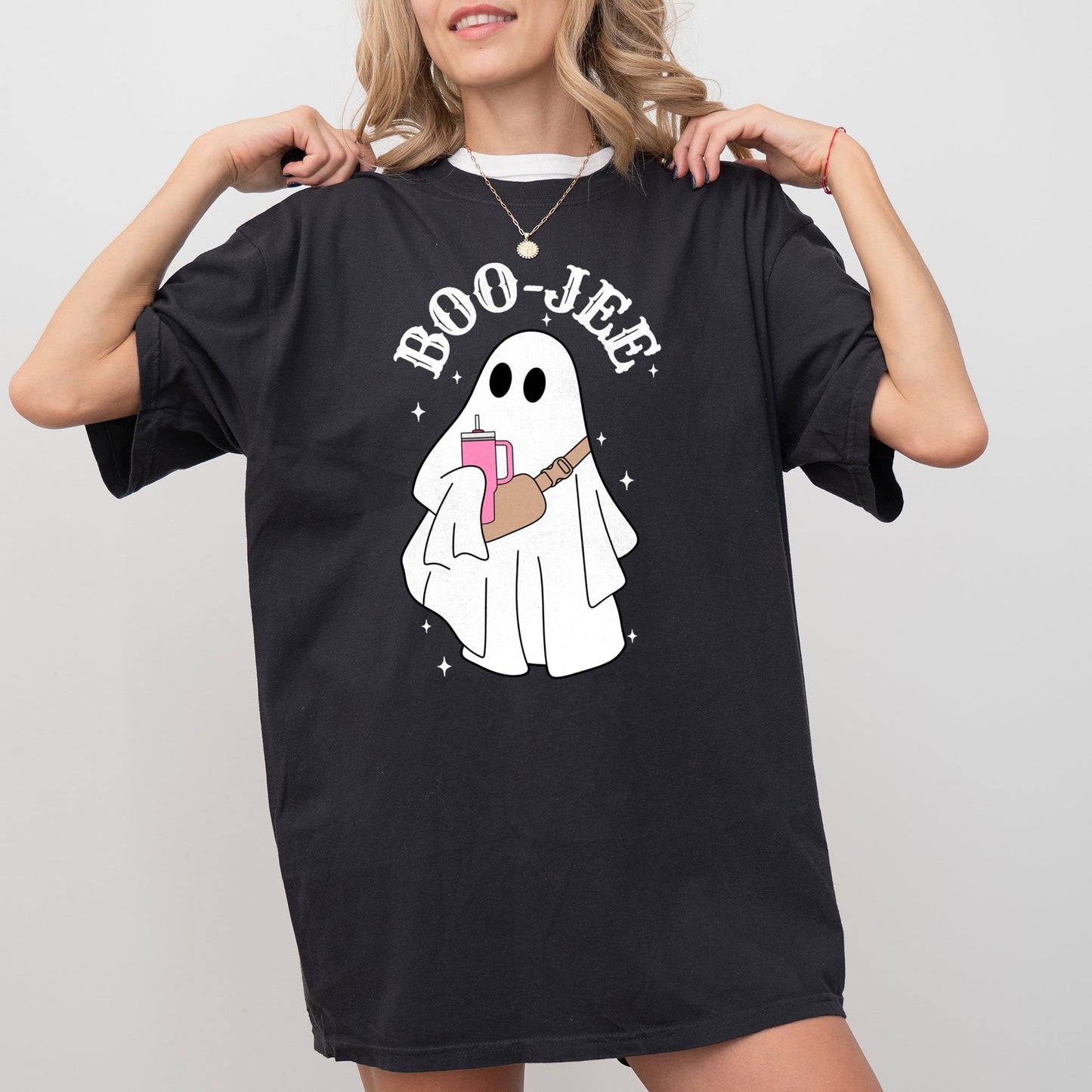 Boo-Jee Ghost Spooky Funny Halloween Costume Tshirt Comfort Colors T-Shirt