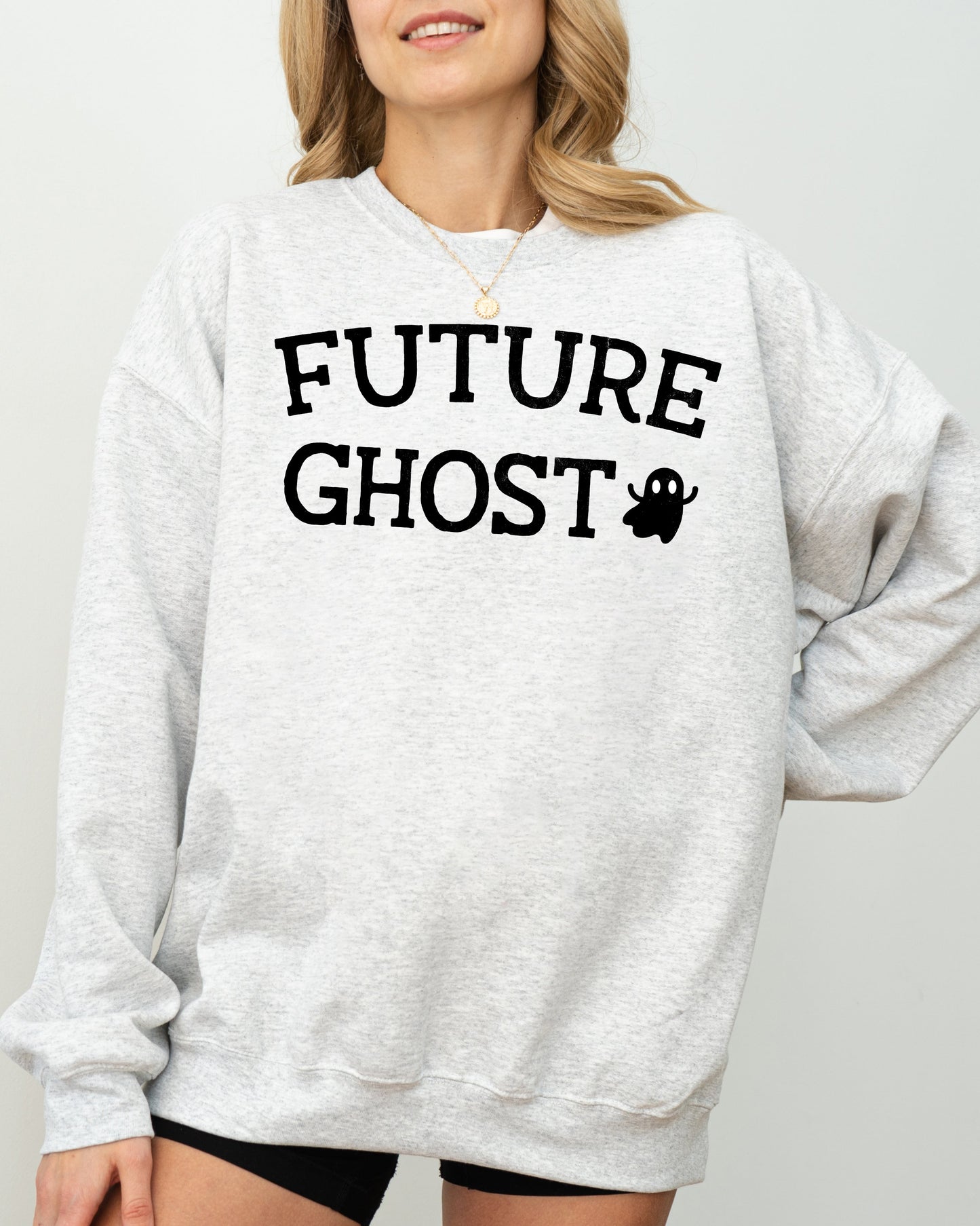 Future Ghost Halloween Costume Sweatshirt Unisex Cotton Polyester Blend