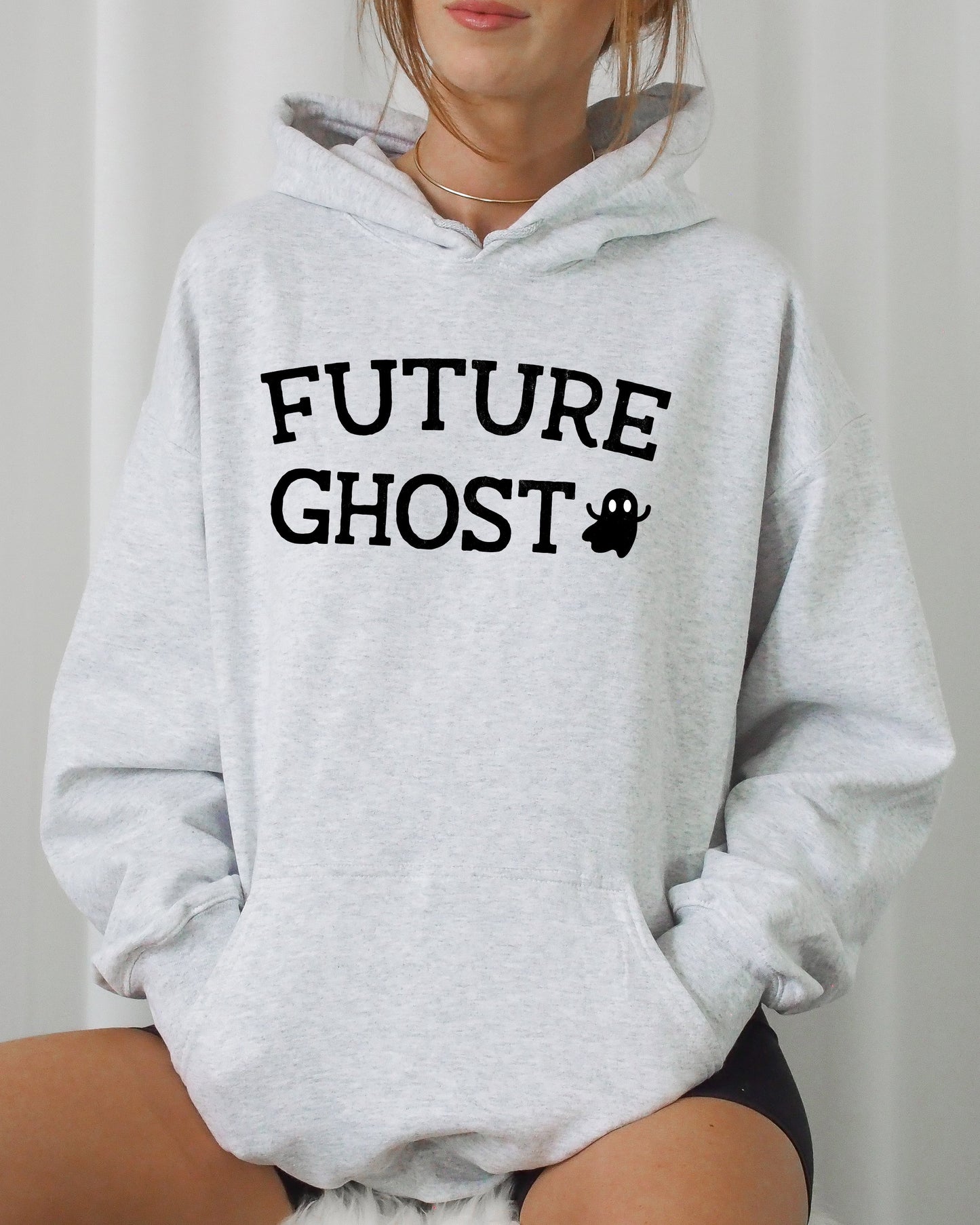 Future Ghost Spooky Halloween Costume Hoodie Hooded Sweatshirt