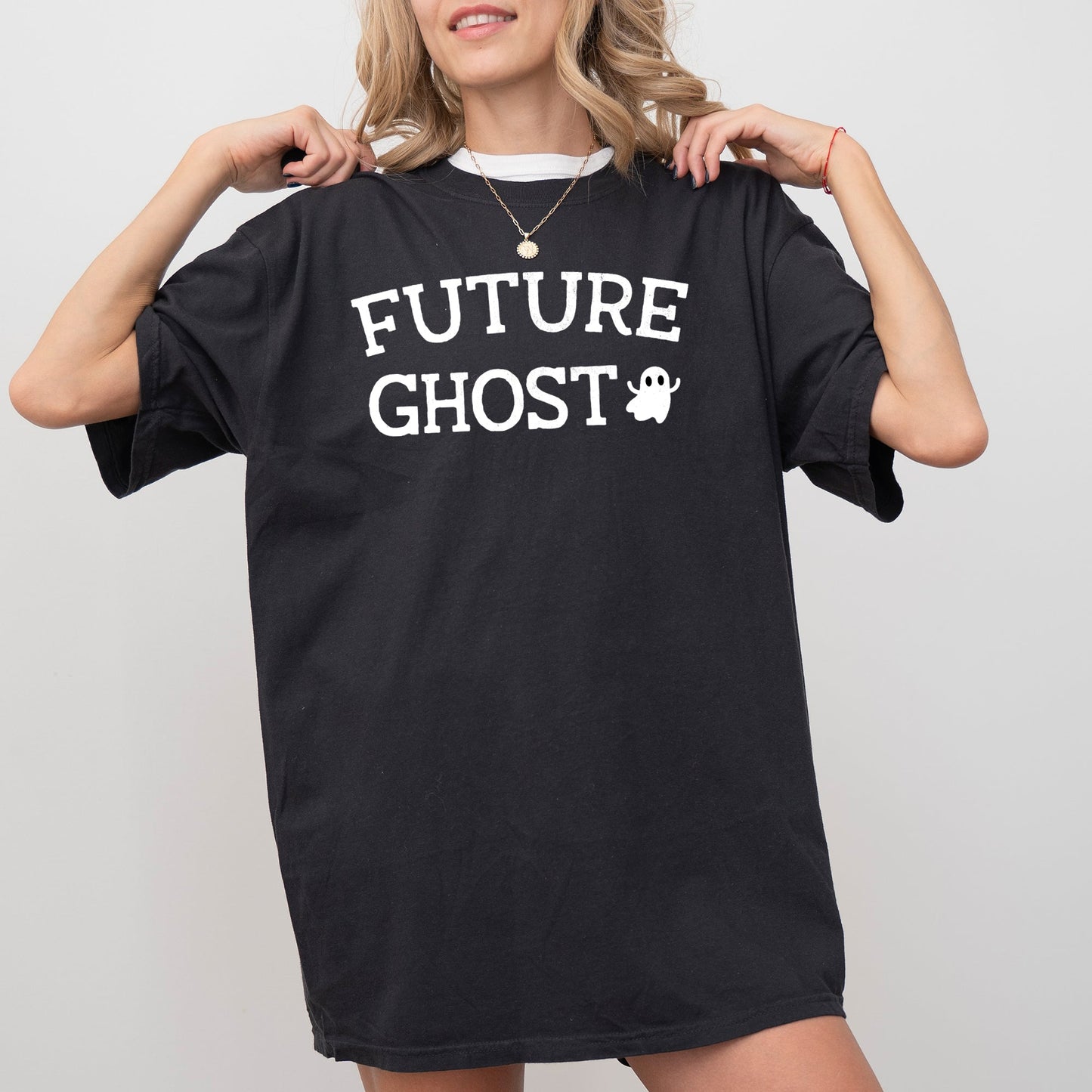Future Ghost Skeleton Funny Pumpkin Spooky Witch Halloween Costume Tshirt Comfort Colors T-Shirt