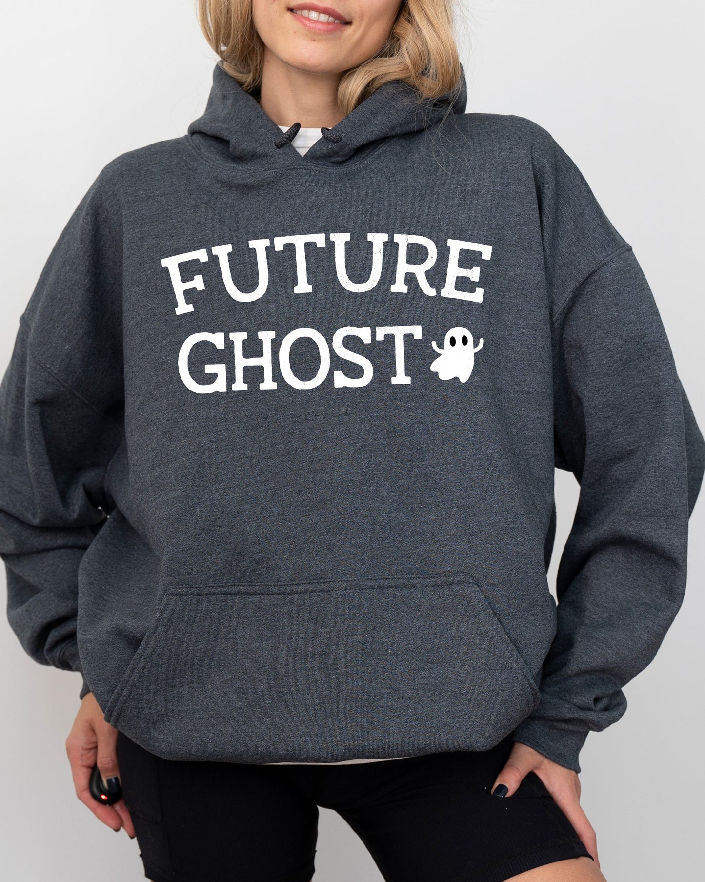 Future Ghost Spooky Halloween Costume Hoodie Hooded Sweatshirt
