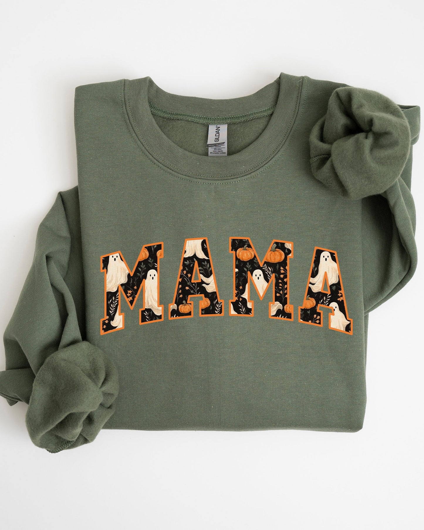 Mama, Ghost, Skeleton, Funny, Pumpkin, Spooky, Witch, Aesthetic, Meme, Halloween, Costume Sweatshirt