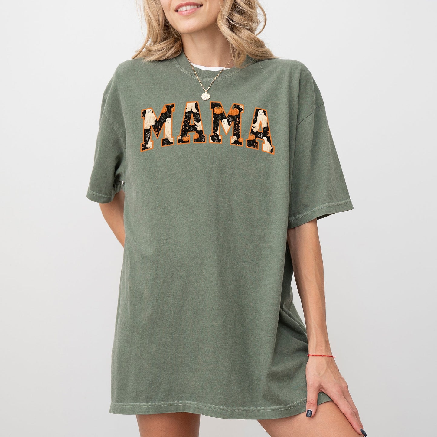 Mama, Ghost, Skeleton, Funny, Pumpkin, Spooky, Witch, Aesthetic, Meme, Halloween, Costume, Tshirt Comfort Colors T-Shirt