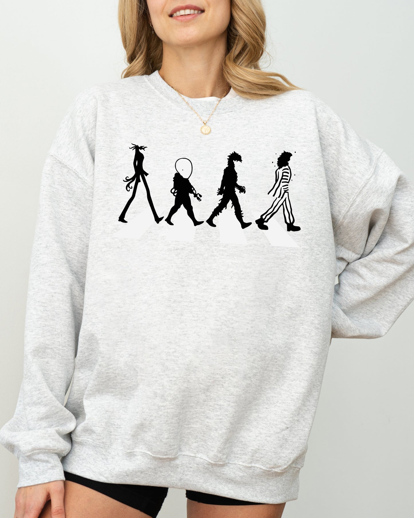 Skeleton Funny Halloween Costume Sweatshirt Burton Road