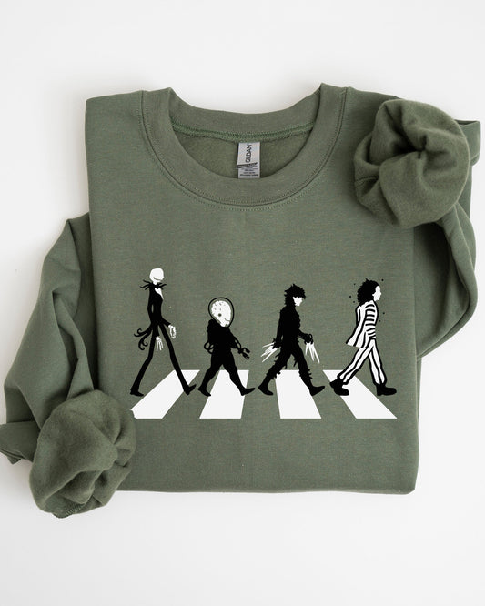 Skeleton Funny Halloween Costume Sweatshirt Burton Road