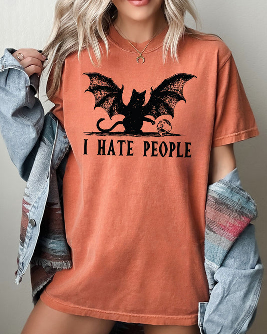 I Hate People Funny Halloween Costume Tshirt Comfort Colors T-Shirt