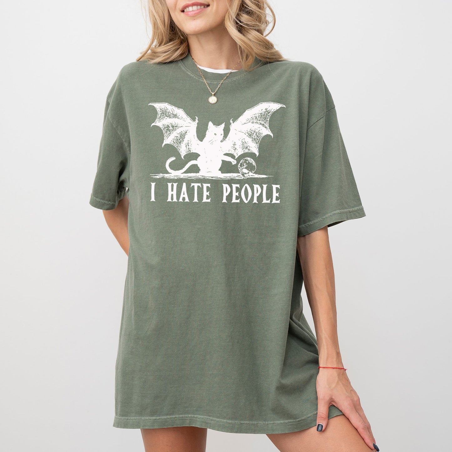 I Hate People Funny Halloween Costume Tshirt Comfort Colors T-Shirt
