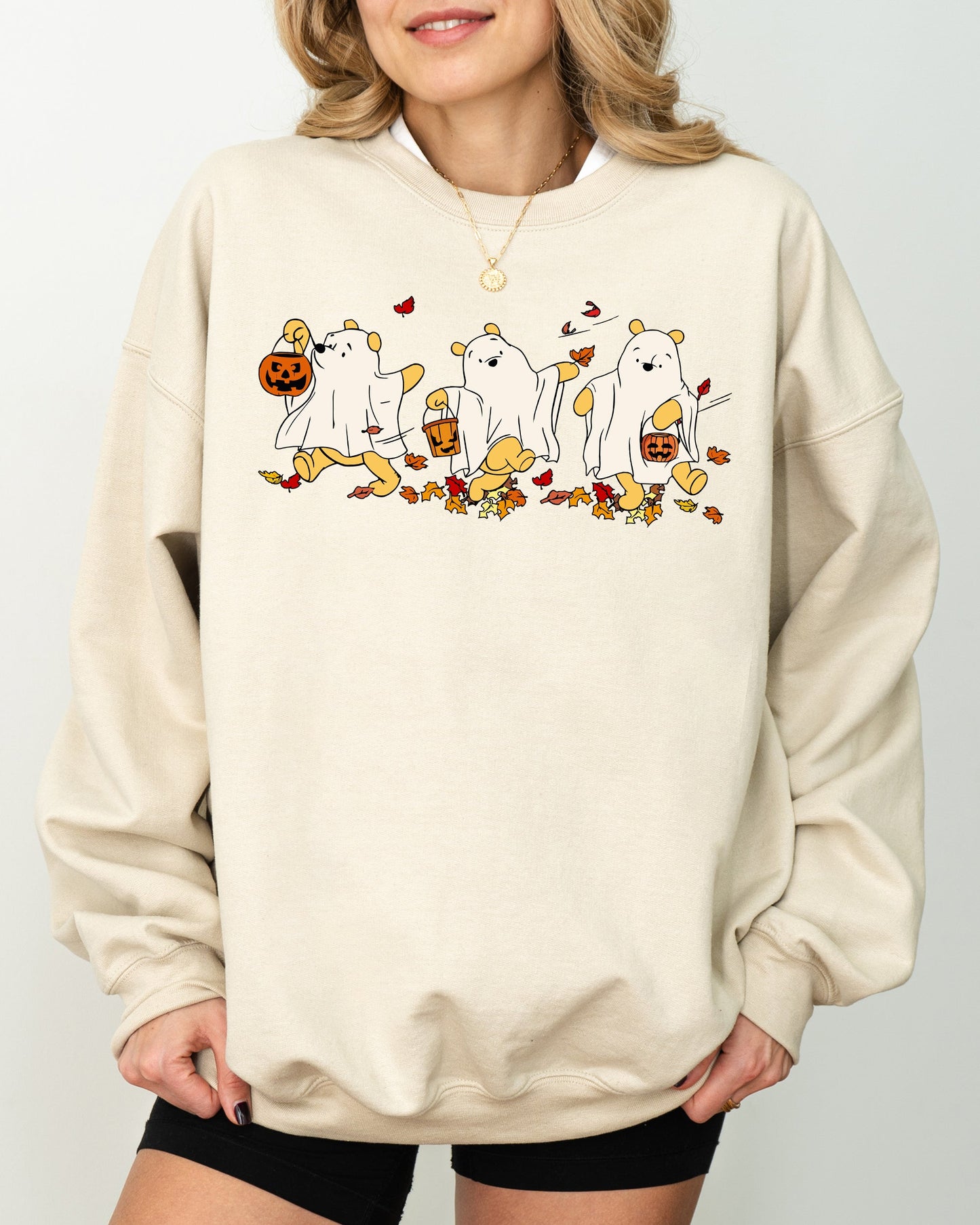 Ghost Pooh Funny Spooky Halloween Costume Sweatshirt
