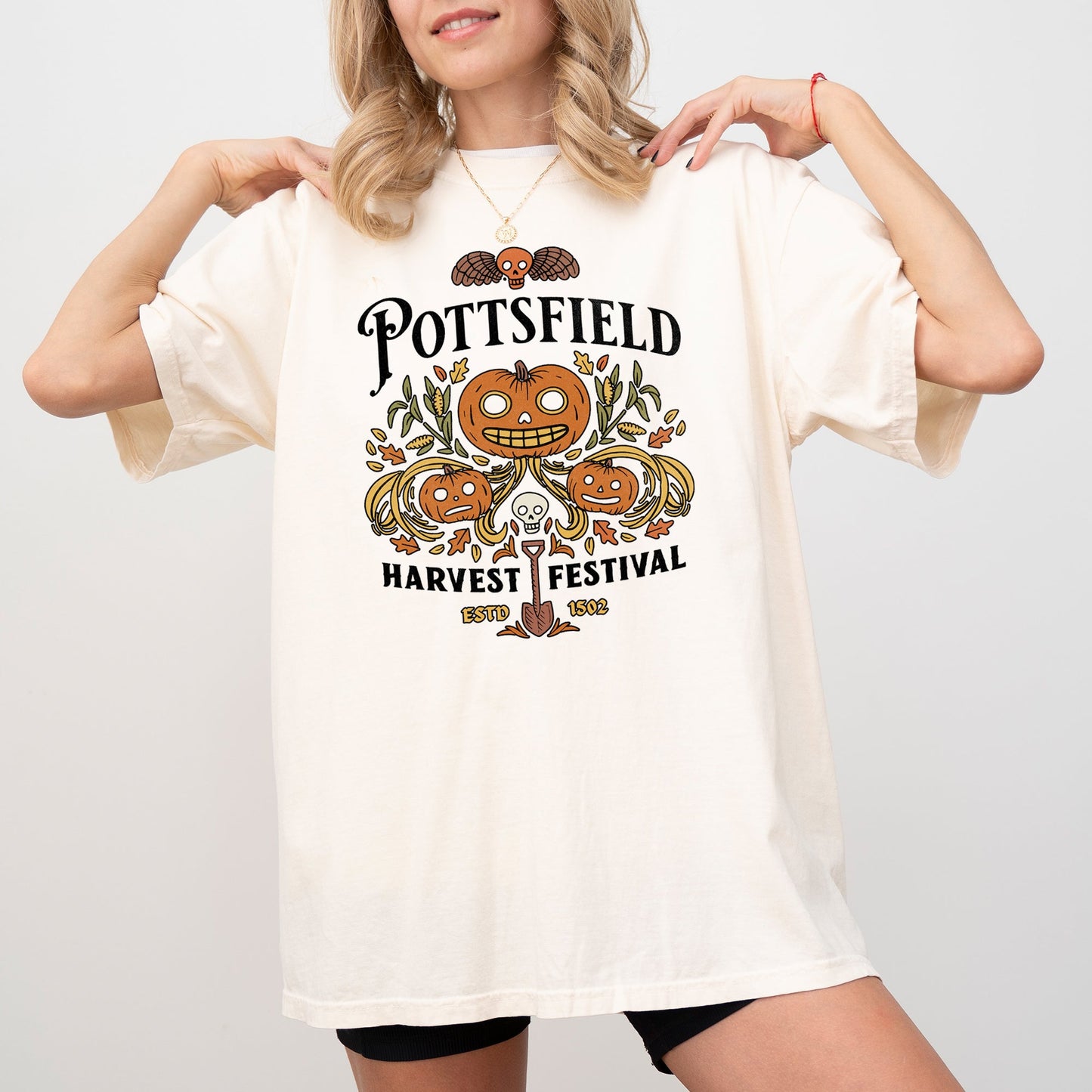 Pottsfield, Harvest Festival, Funny, Spooky, Witch, Aesthetic, Meme, Halloween, Costume, Tshirt Comfort Colors T-Shirt