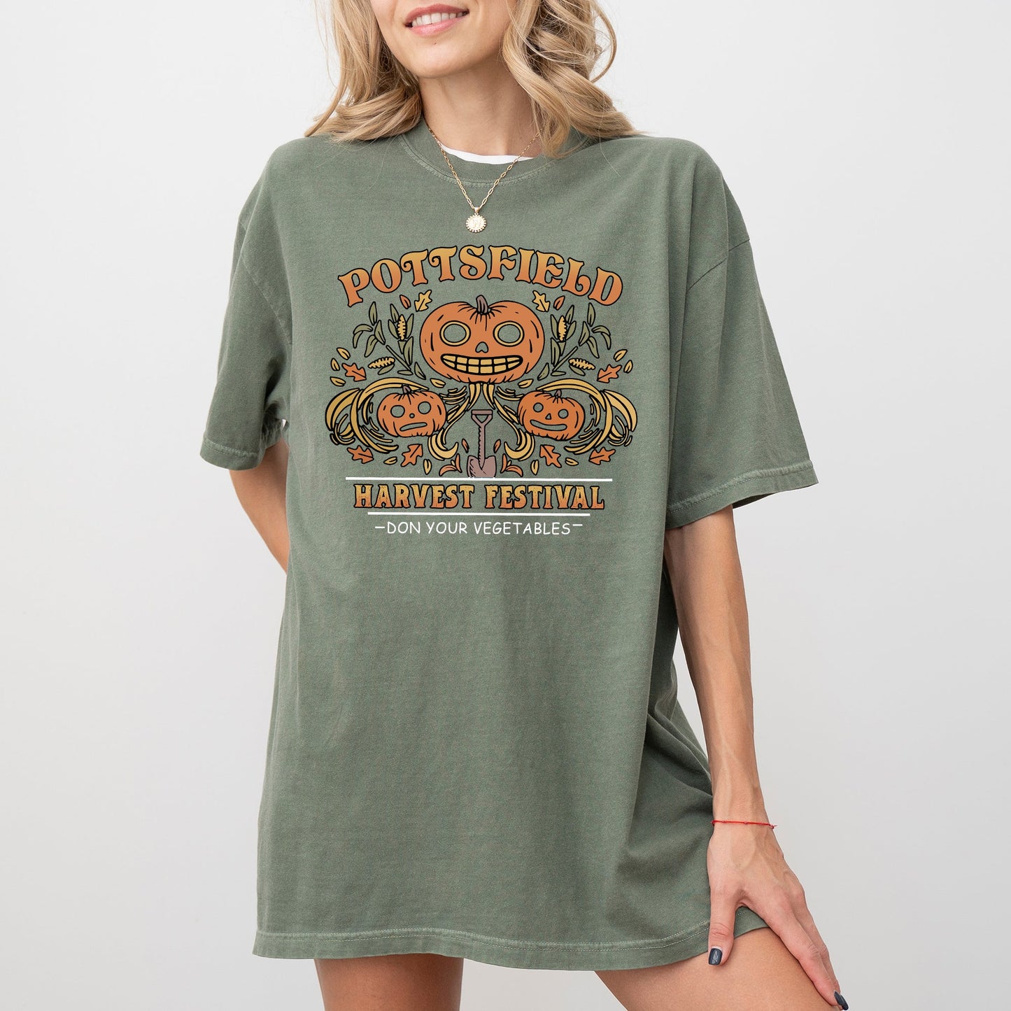 Harvest Festival Funny Spooky Witch Halloween Costume Tshirt Comfort Colors T-Shirt