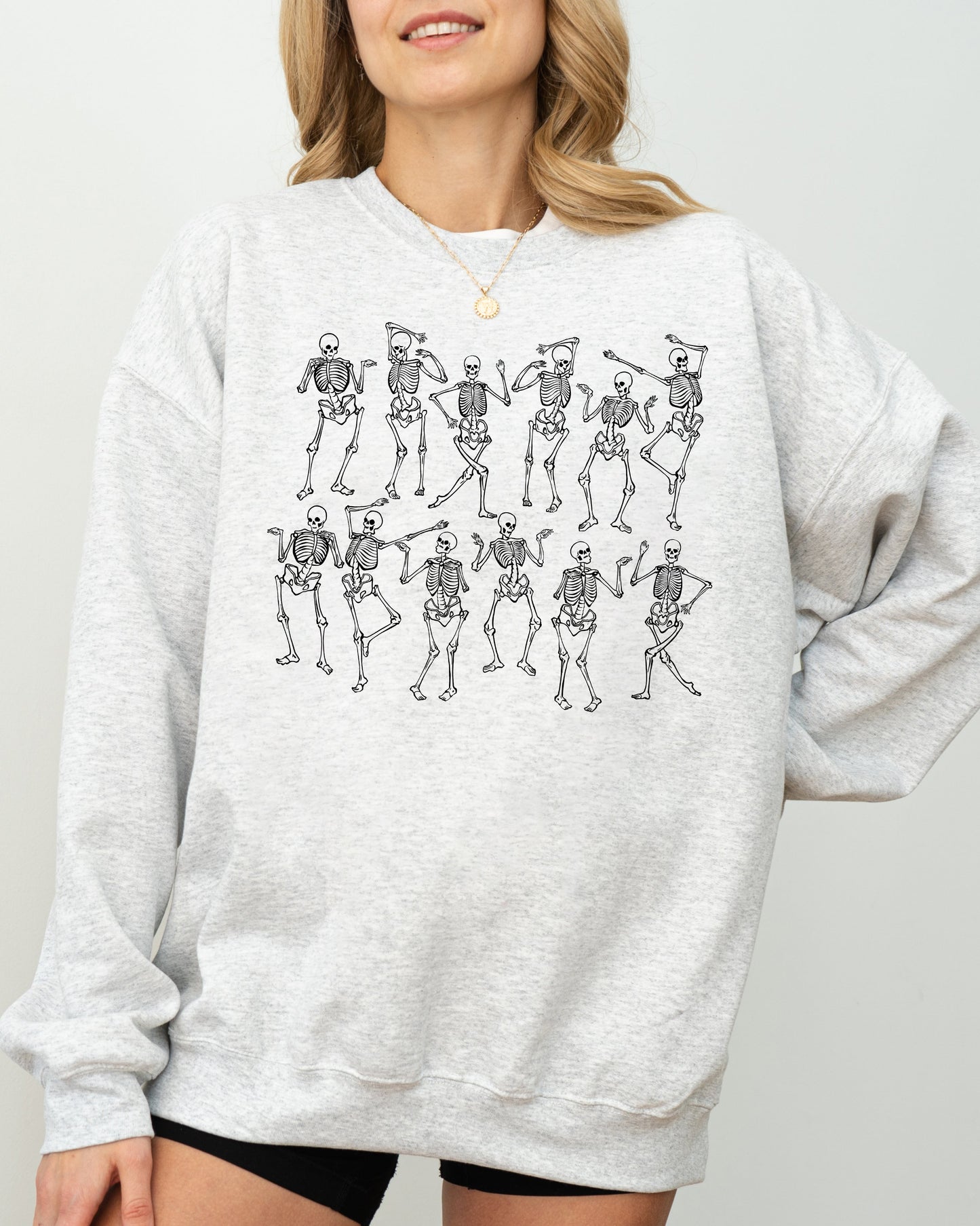 Dancing Skeletons Funny Halloween Costume Sweatshirt