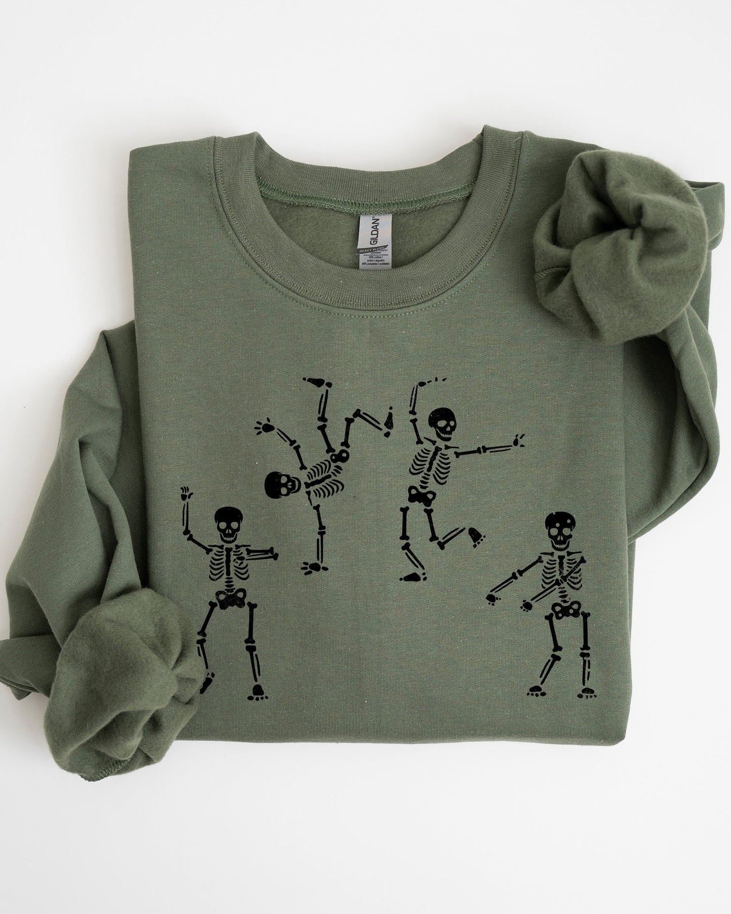 Funny Dancing Skeletons Costume Sweatshirt Soft Fleece Interior Unisex