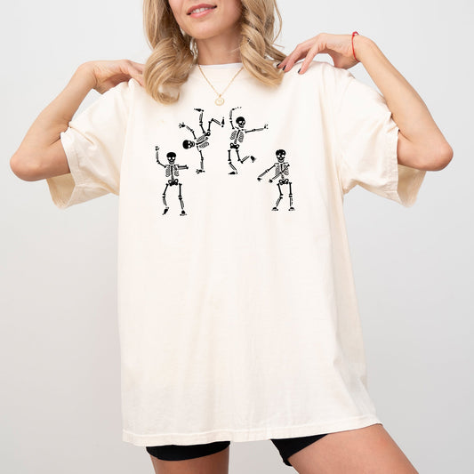 Funny Dancing Skeletons Graphic Comfort Colors T-Shirt