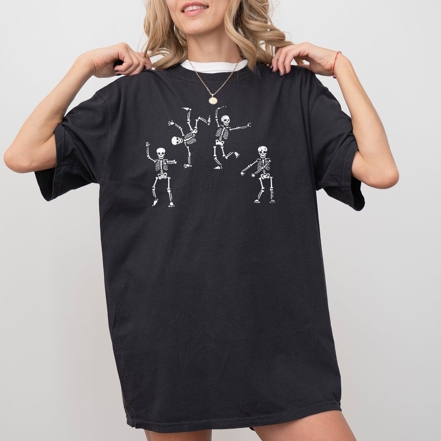 Funny Dancing Skeletons Graphic Comfort Colors T-Shirt