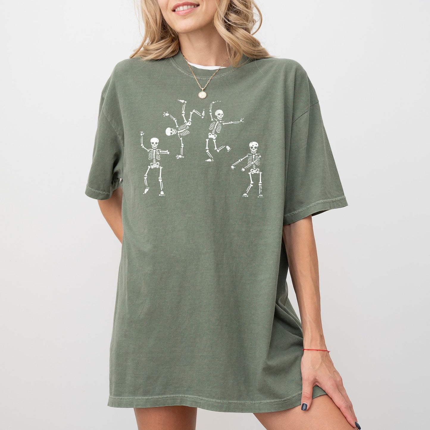 Funny Dancing Skeletons Graphic Comfort Colors T-Shirt