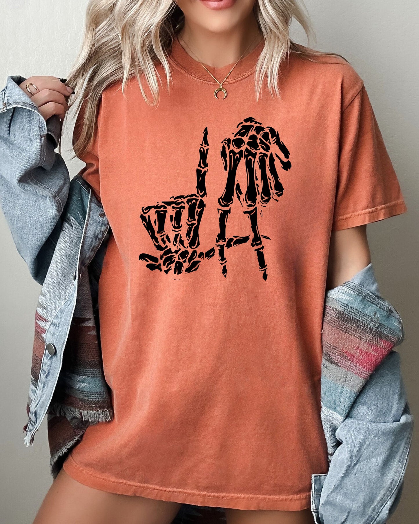 Skeleton, Ghost, Witch, Skull, Funny, Spooky, Aesthetic, Meme, Halloween, Costume, Tshirt Comfort Colors T-Shirt