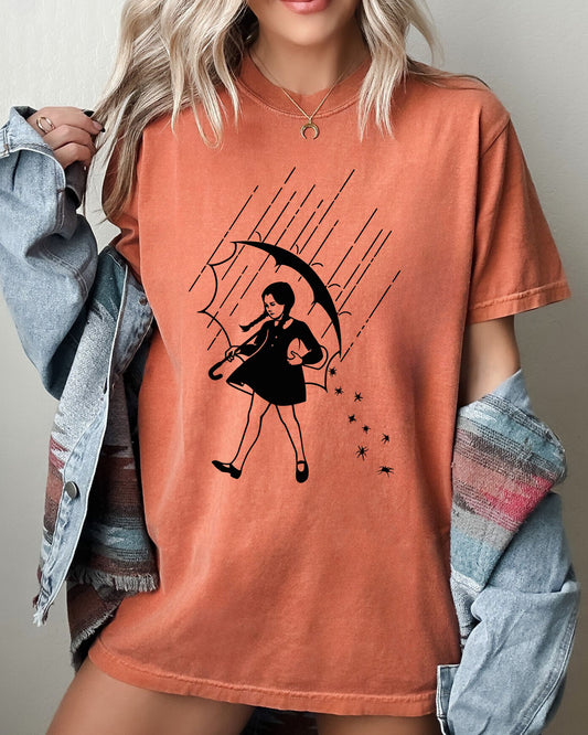 Wednesday Skeleton Ghost Witch Skull Halloween Costume Tshirt Comfort Colors T-Shirt