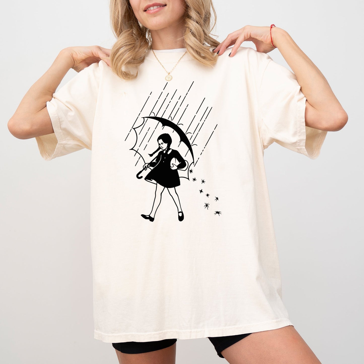 Wednesday Skeleton Ghost Witch Skull Halloween Costume Tshirt Comfort Colors T-Shirt