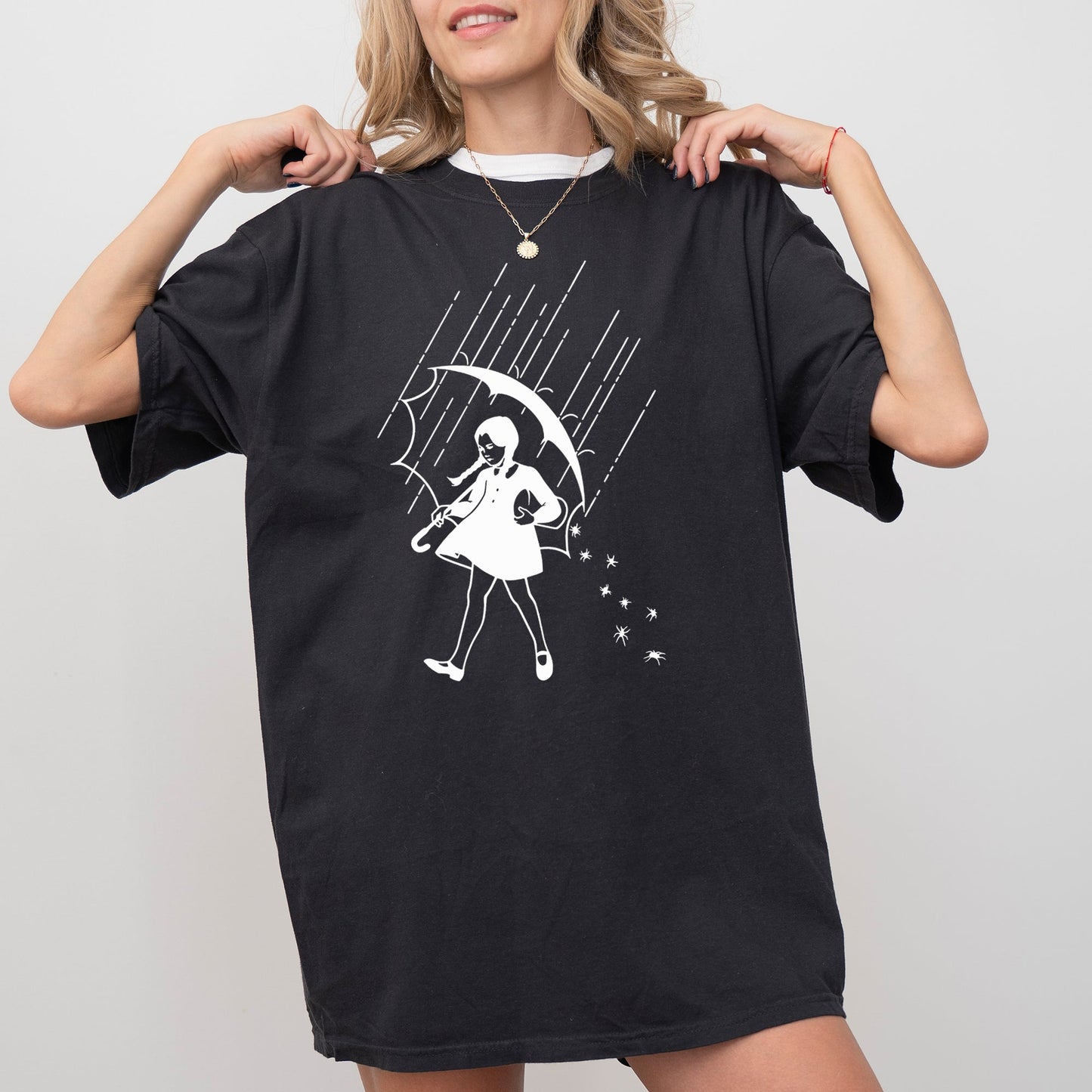 Wednesday Skeleton Ghost Witch Skull Halloween Costume Tshirt Comfort Colors T-Shirt