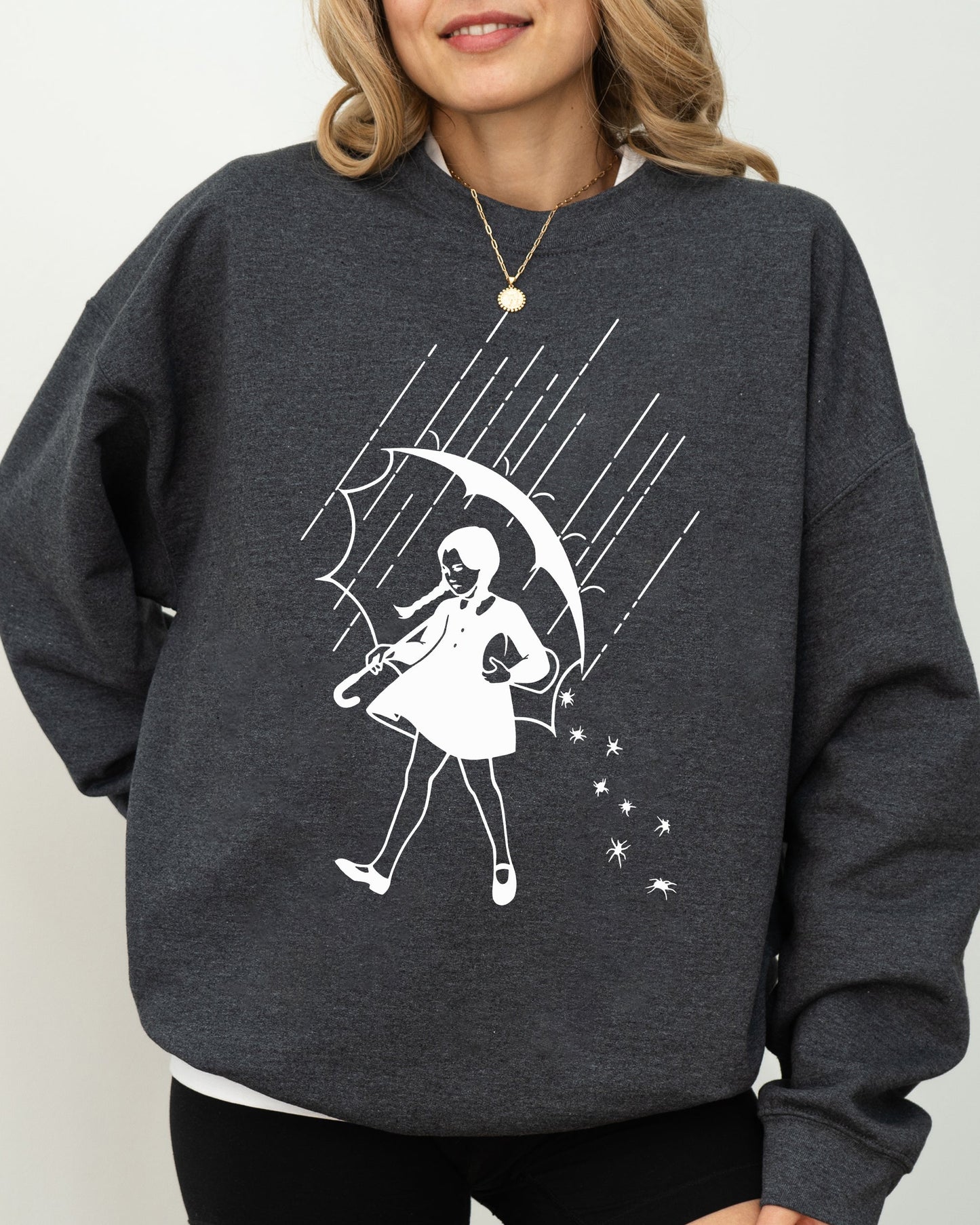 Halloween Costume Sweatshirt Wednesday Skeleton Ghost Witch Skull Funny Spooky Aesthetic Meme