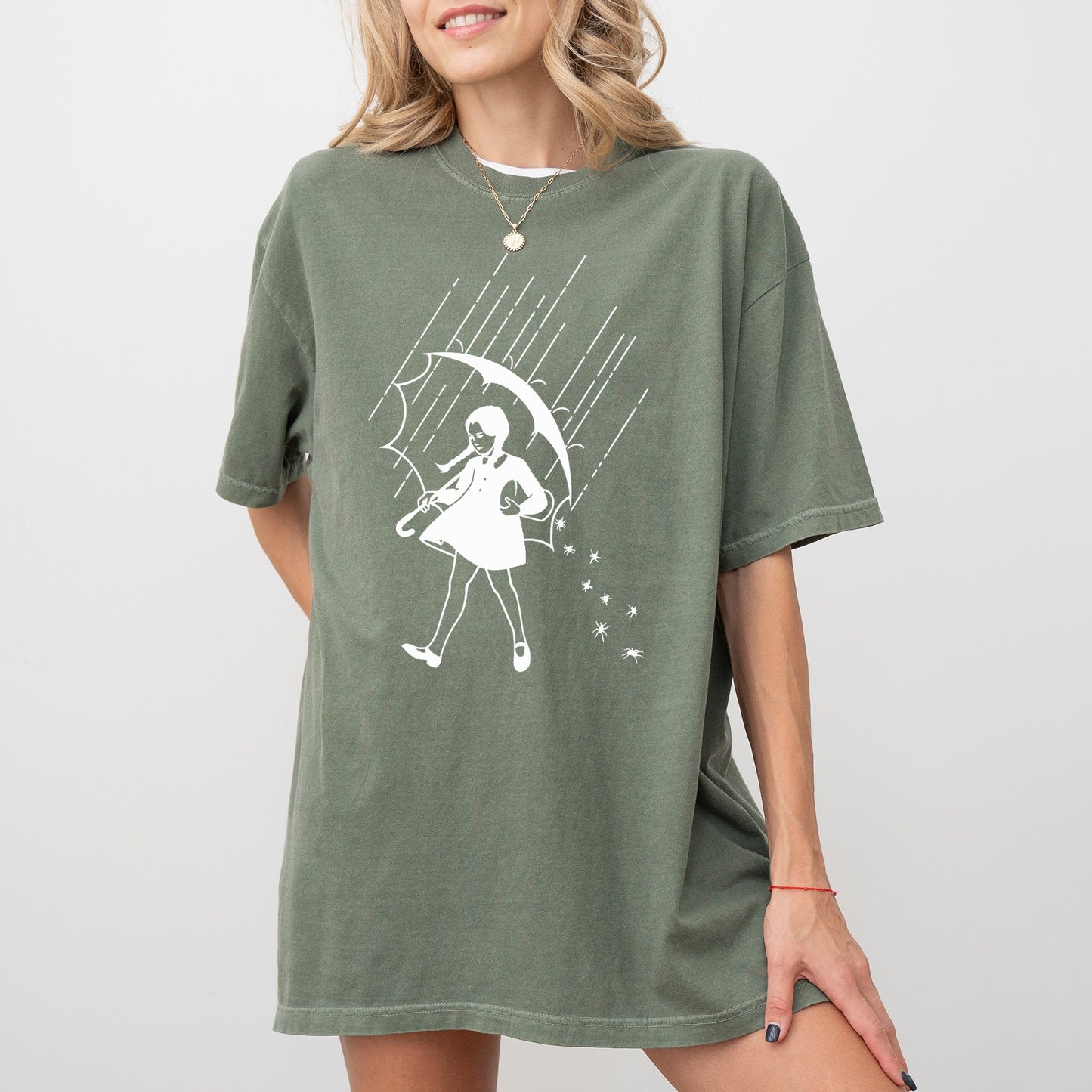 Wednesday Skeleton Ghost Witch Skull Halloween Costume Tshirt Comfort Colors T-Shirt