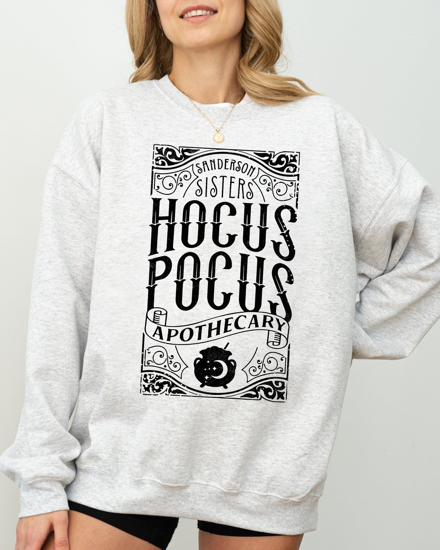Funny Spooky Halloween Costume Sweatshirt Hocus Pocus Apothecary