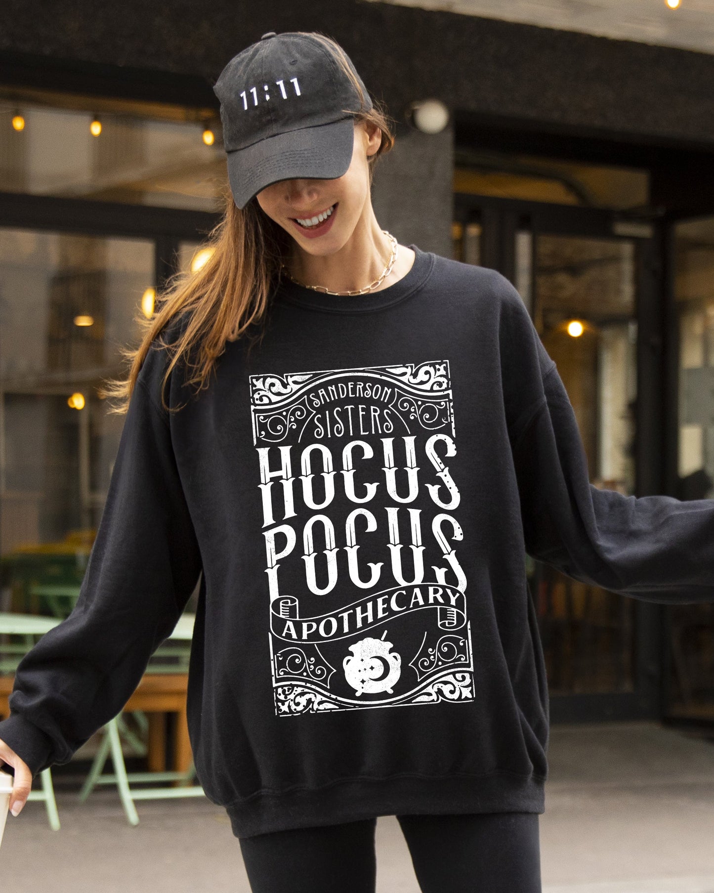 Funny Spooky Halloween Costume Sweatshirt Hocus Pocus Apothecary