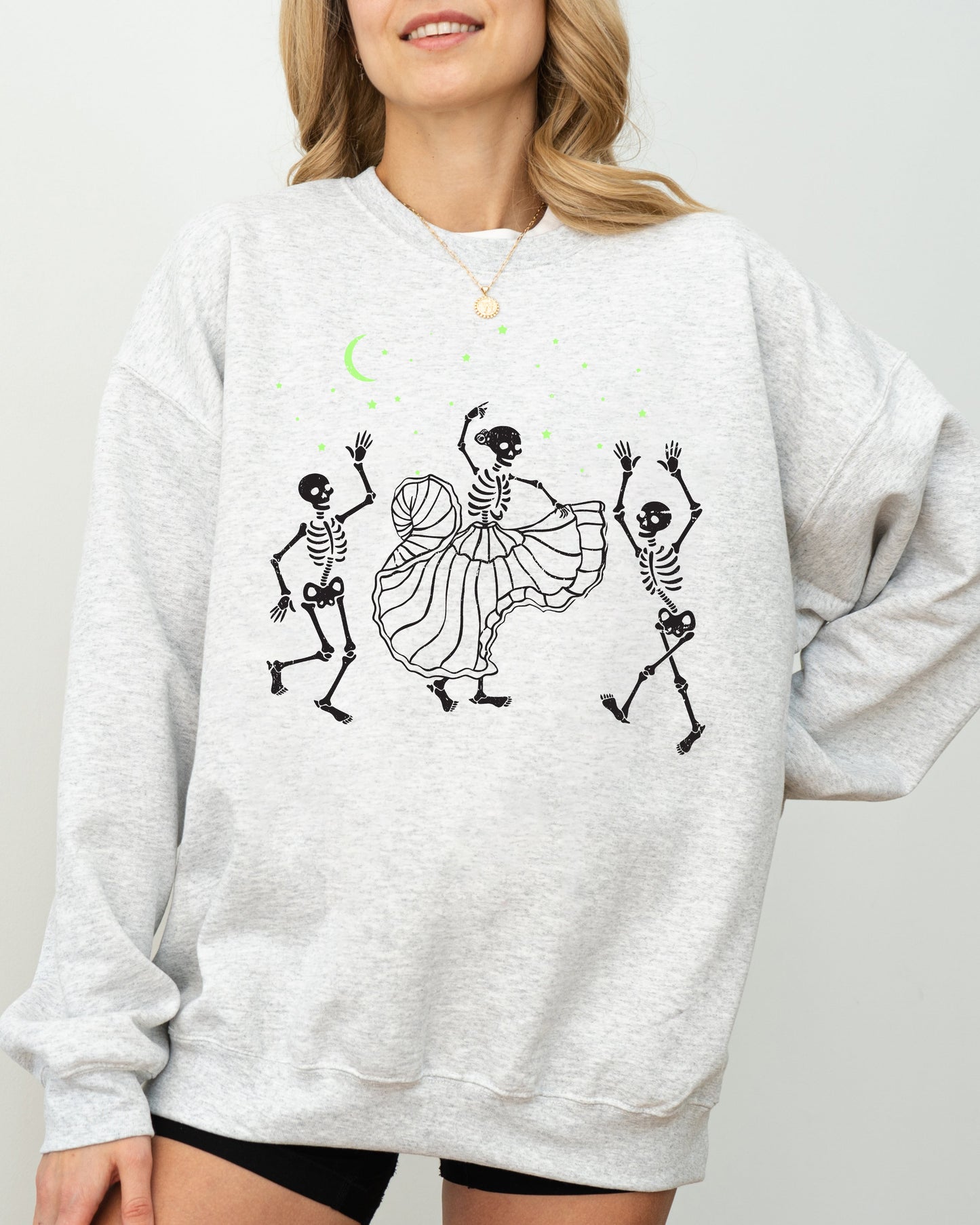 Dance Day of the Dead Skeleton Hoodie Costume Sweatshirt