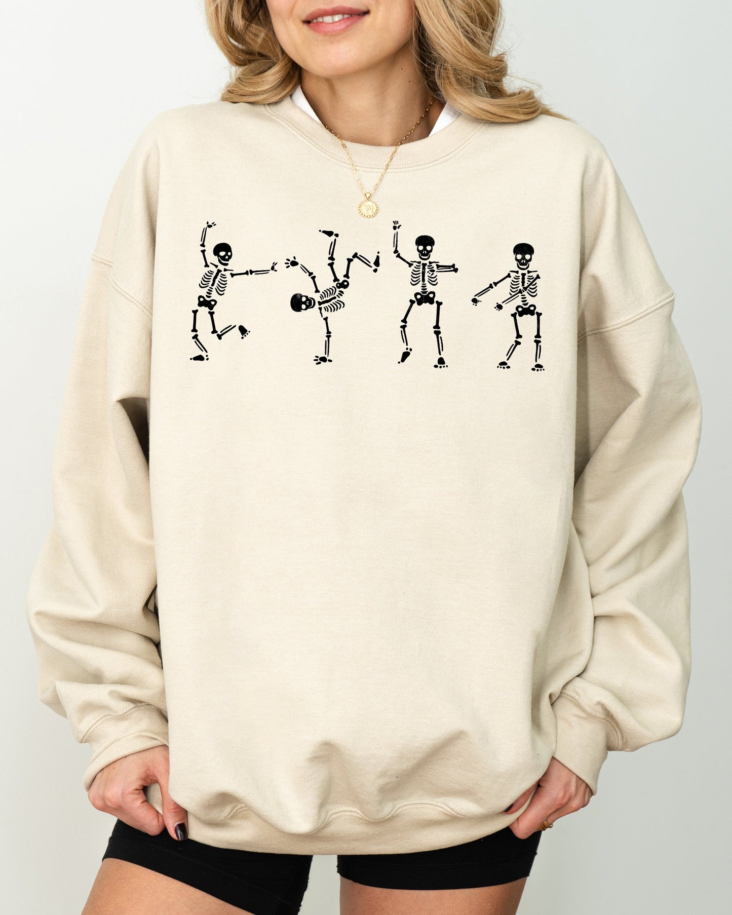 Funny Skeletons Spooky Halloween Costume Sweatshirt