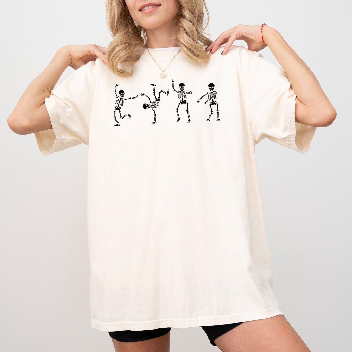 Funny Skeletons Dance Halloween Costume Comfort Colors T-Shirt