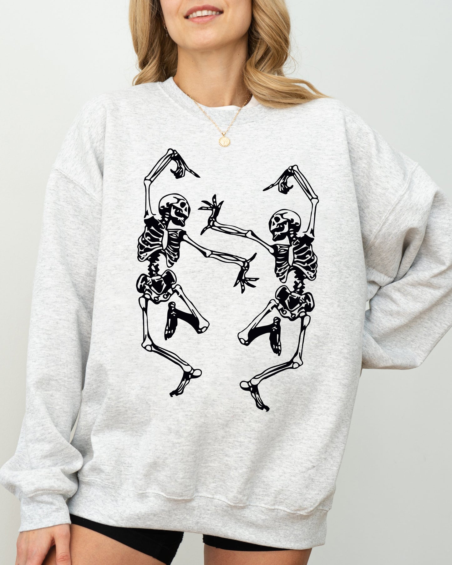 Dancing Skeletons Spooky Costume Sweatshirt Halloween