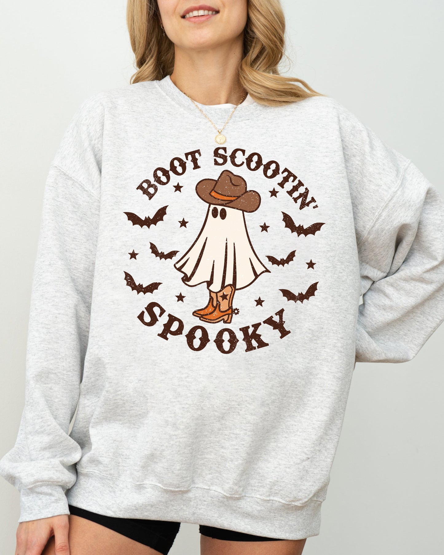 Boot Scootin' Spooky Halloween Costume Sweatshirt Unisex