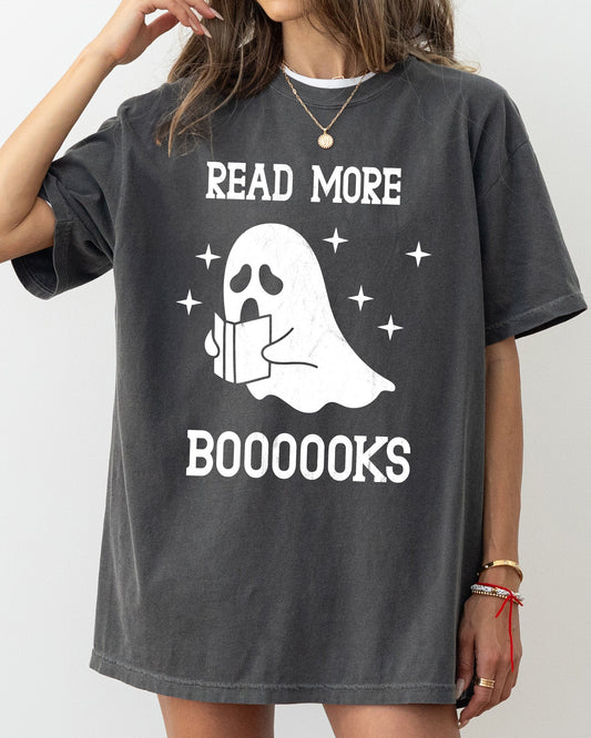 Read More Books, Ghost, Skeleton, Witch, Skull, Spooky, Aesthetic, Meme, Halloween, Costume, Tshirt Comfort Colors T-Shirt