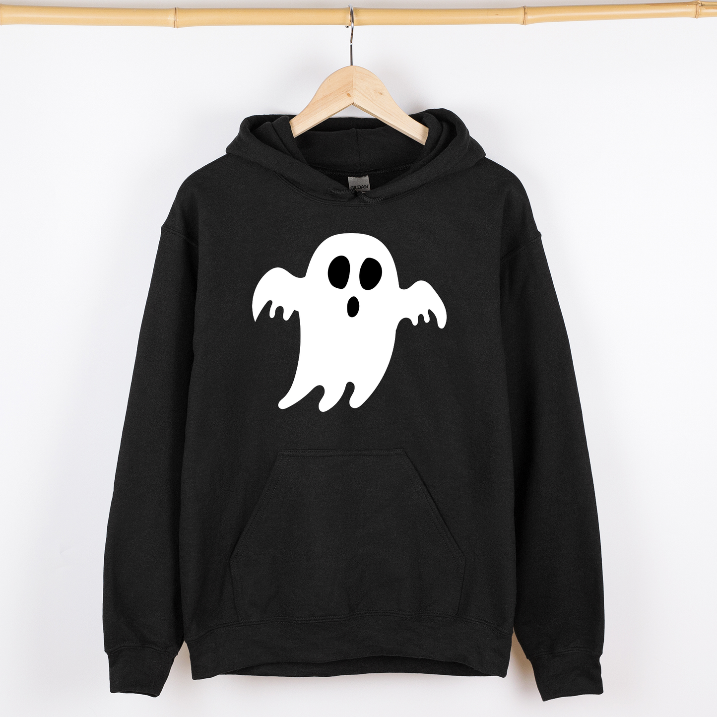 Spooky Ghost, Skeleton, Witch, Skull, Spooky, Aesthetic, Meme, Halloween, Costume, Graphic Hoodie, Hooded Sweatshirt