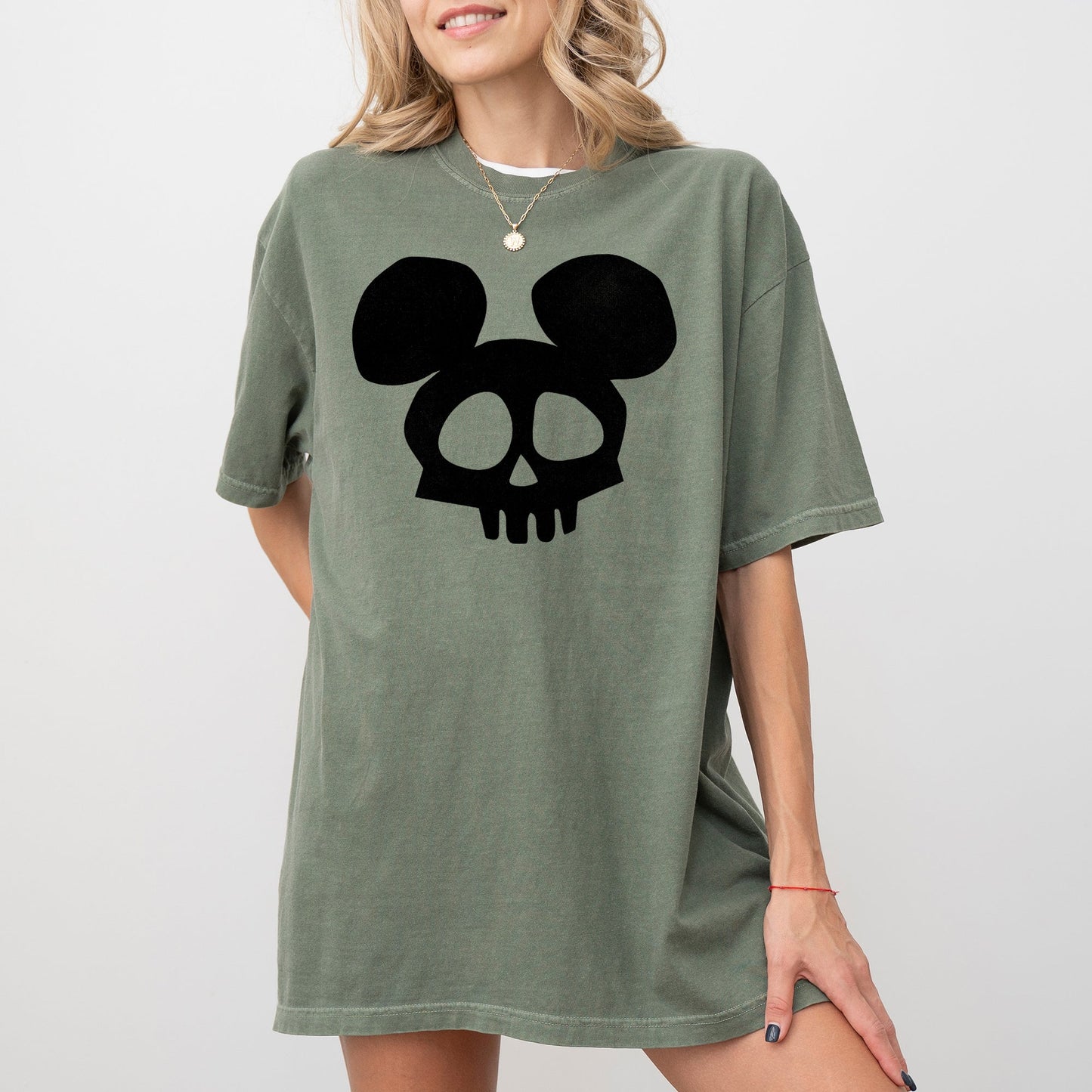 Mouse Ears, Skeleton, Ghost, Witch, Skull, Spooky, Aesthetic, Meme, Halloween, Costume, Tshirt Comfort Colors T-Shirt