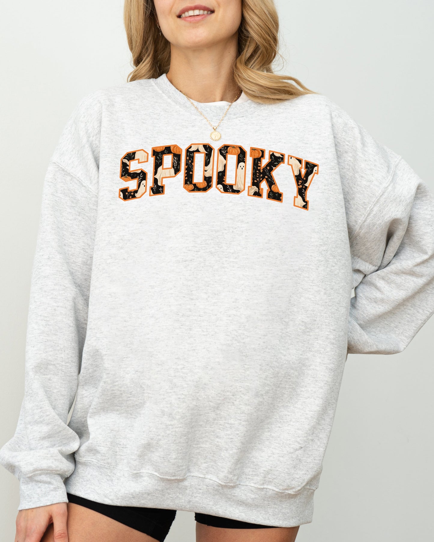 Spooky, Skeleton, Ghost, Witch, Skull, Spooky, Aesthetic, Meme, Halloween, Costume Sweatshirt