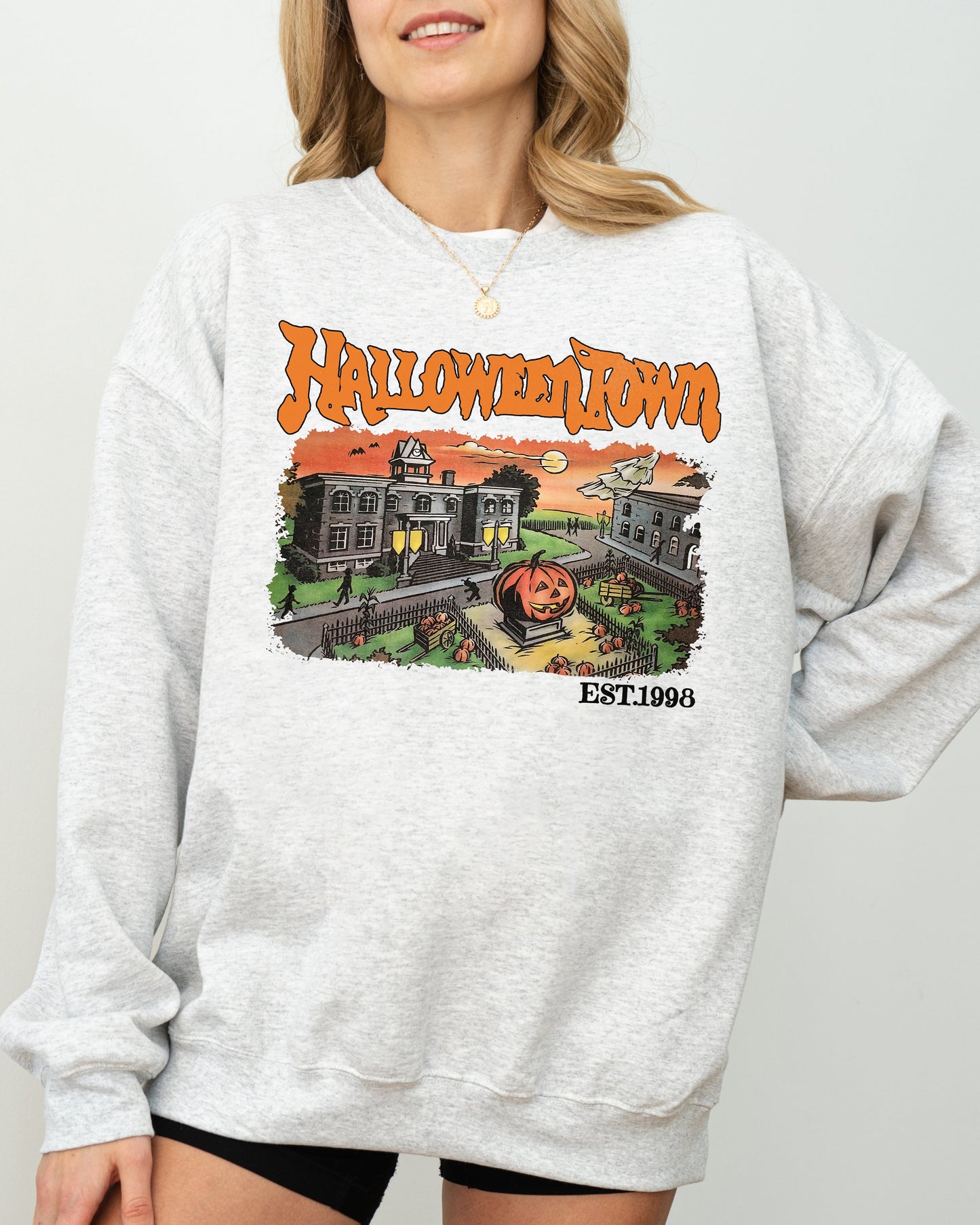 Halloweentown Spooky Costume Sweatshirt Halloween Horror Movie