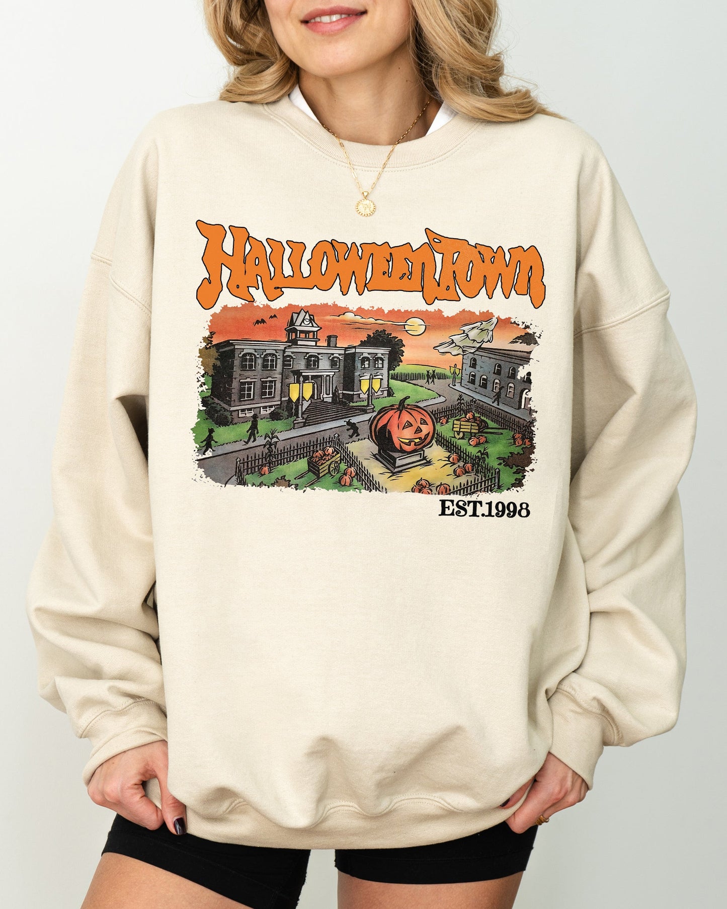 Halloweentown Spooky Costume Sweatshirt Halloween Horror Movie