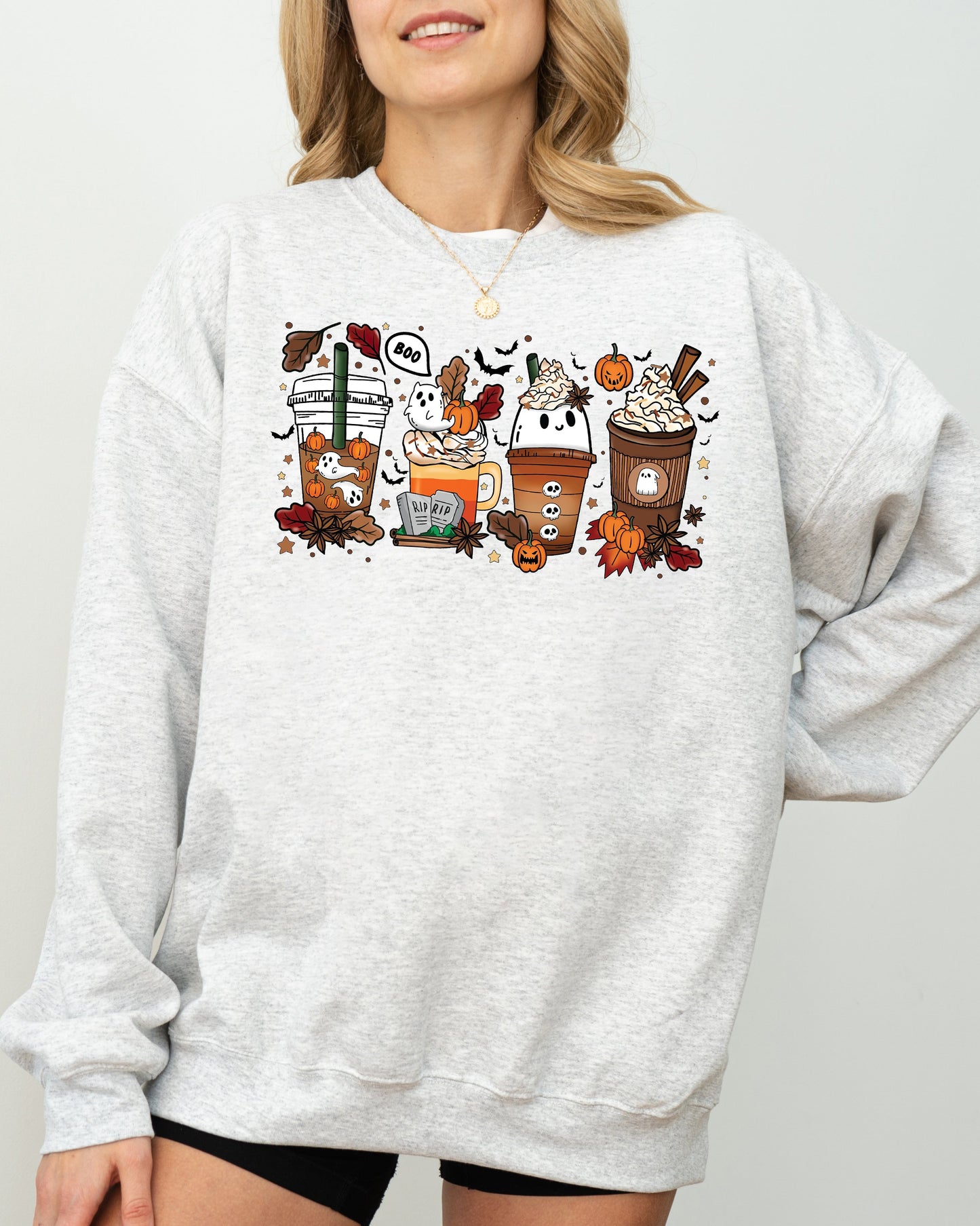 Halloween Coffee Spooky Costume Sweatshirt