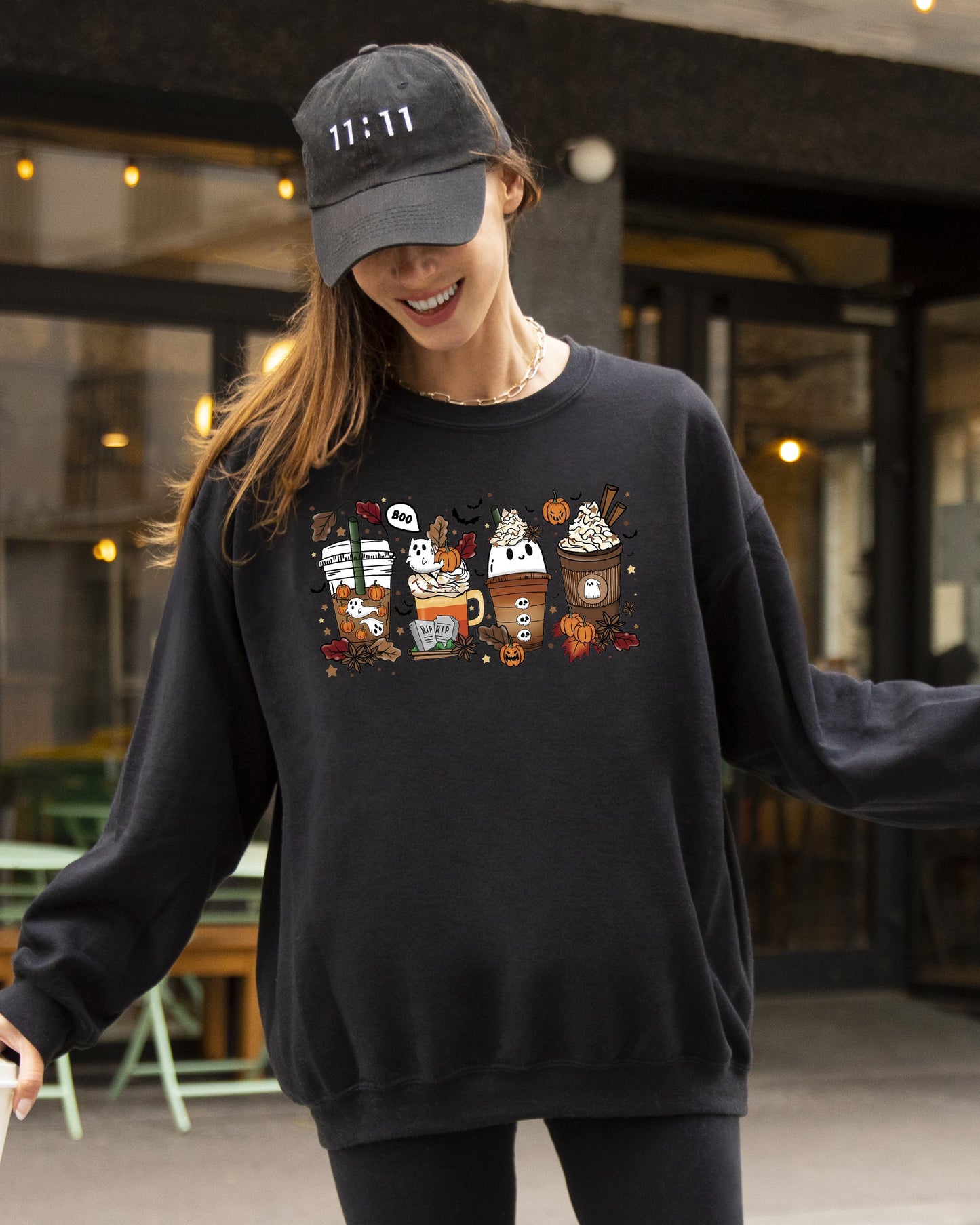 Halloween Coffee Spooky Costume Sweatshirt