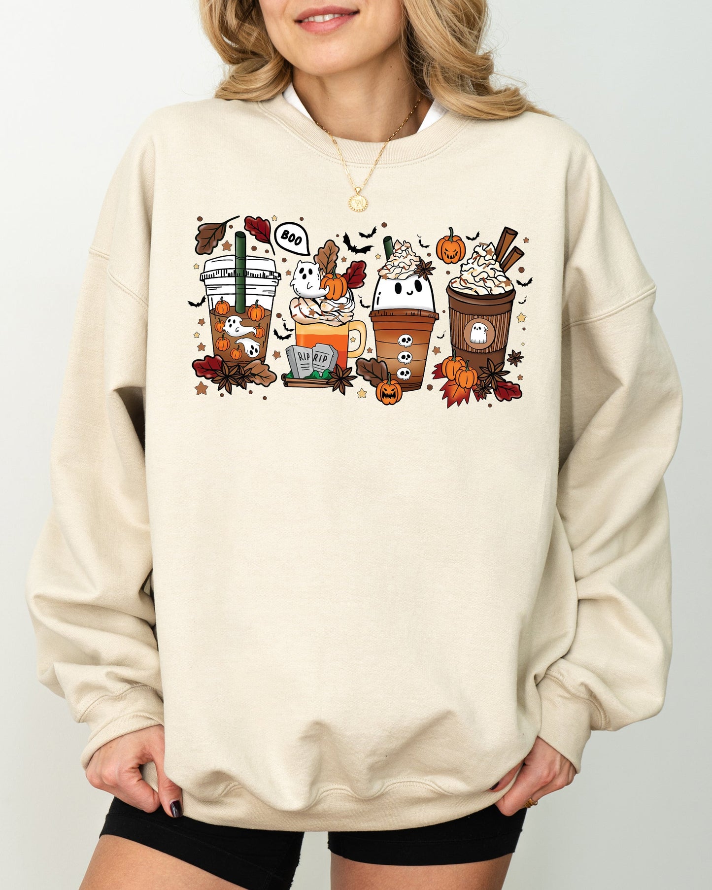 Halloween Coffee Spooky Costume Sweatshirt