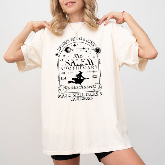 The Salem Apothecary, Spooky, Skeleton, Ghost, Witch, Skull, Aesthetic, Meme, Halloween, Costume, Tshirt Comfort Colors T-Shirt