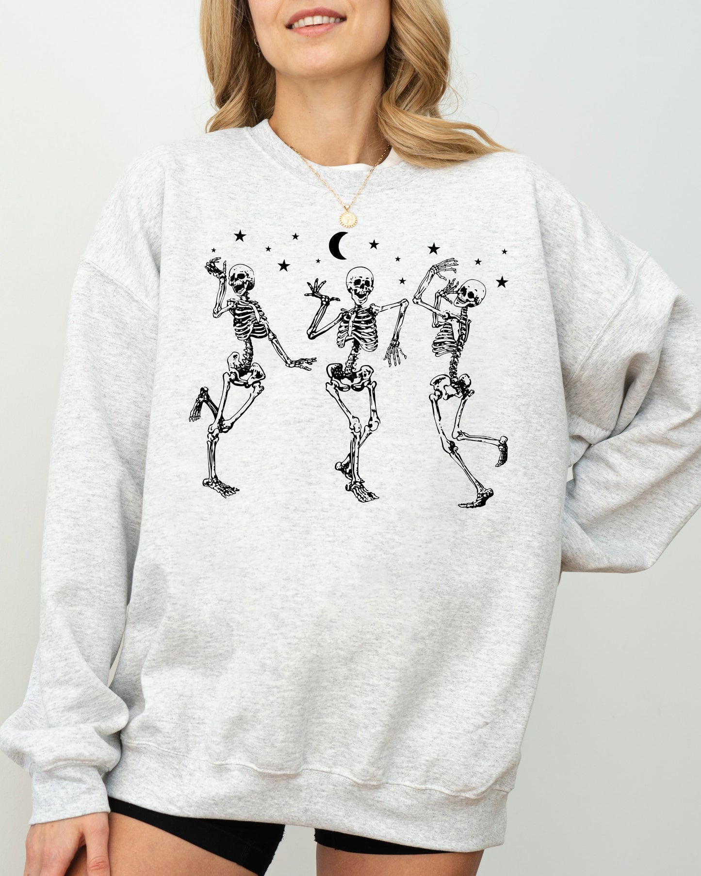 Dancing Skeletons Spooky Halloween Costume Sweatshirt