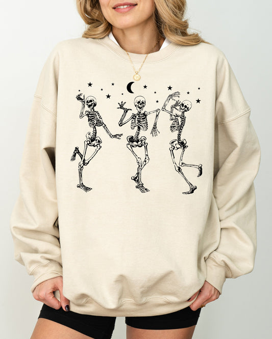 Dancing Skeletons Spooky Halloween Costume Sweatshirt
