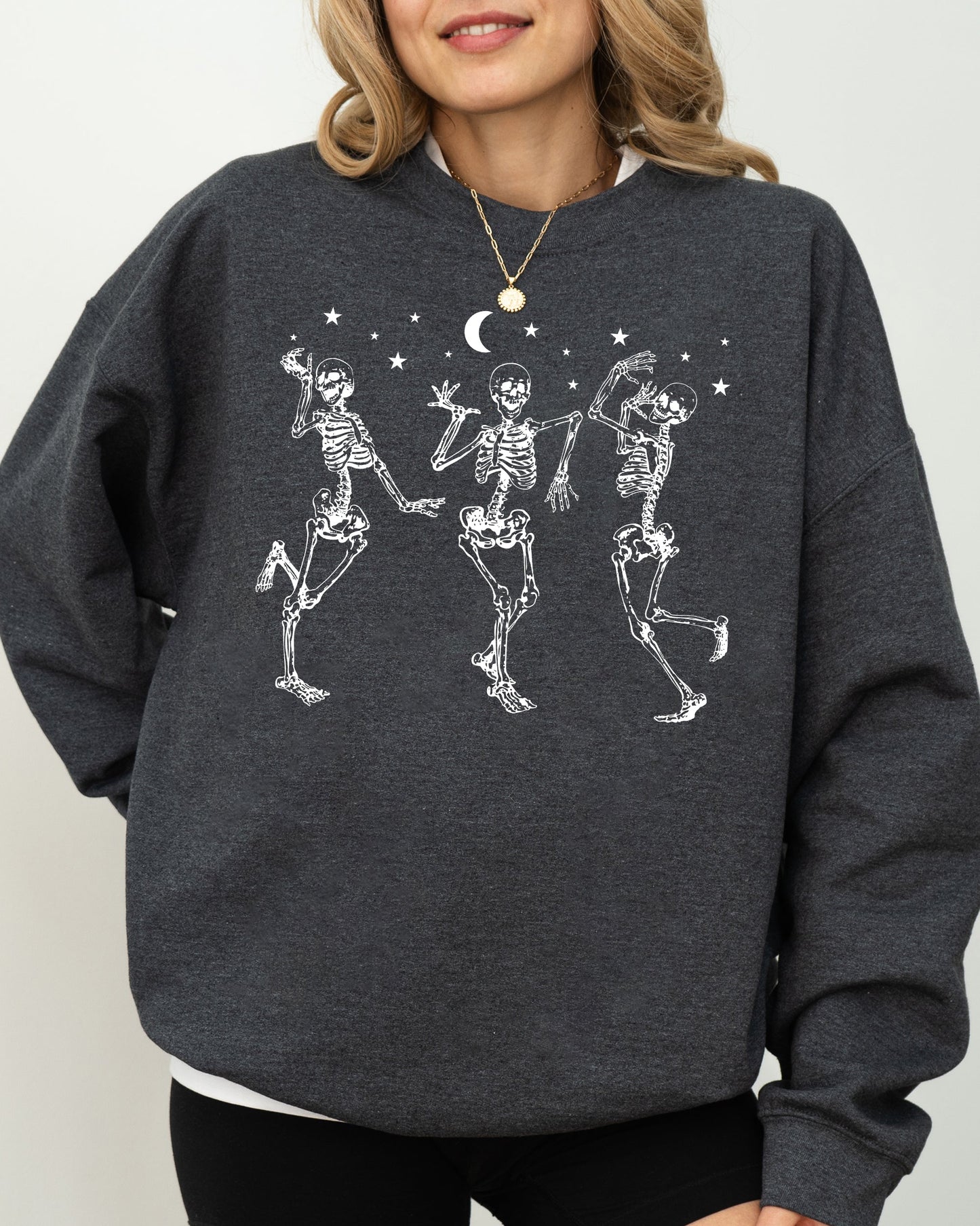 Dancing Skeletons Spooky Halloween Costume Sweatshirt
