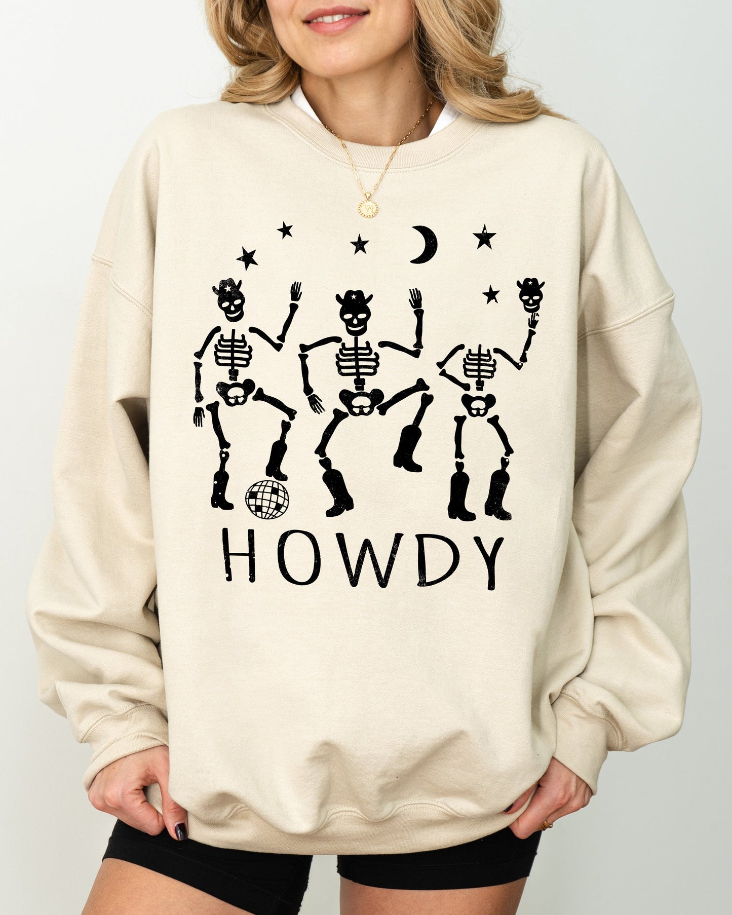 Dancing Skeletons Spooky Halloween Costume Sweatshirt